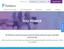 Tablet Screenshot of fonteva.com